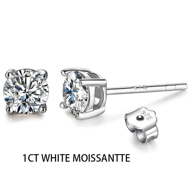 Moissanite Stud Earrings Collection