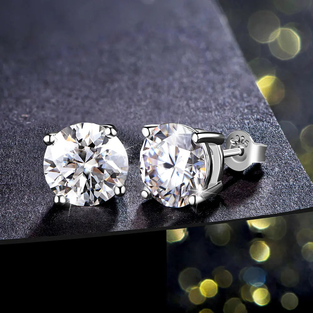 Moissanite Stud Earrings Collection