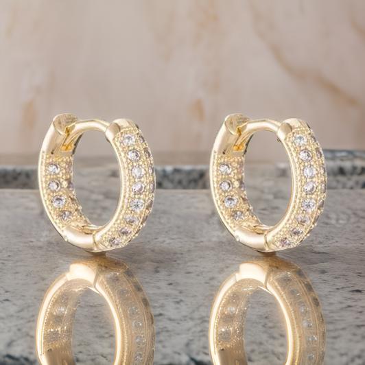 Zircon Circle Earrings Collection