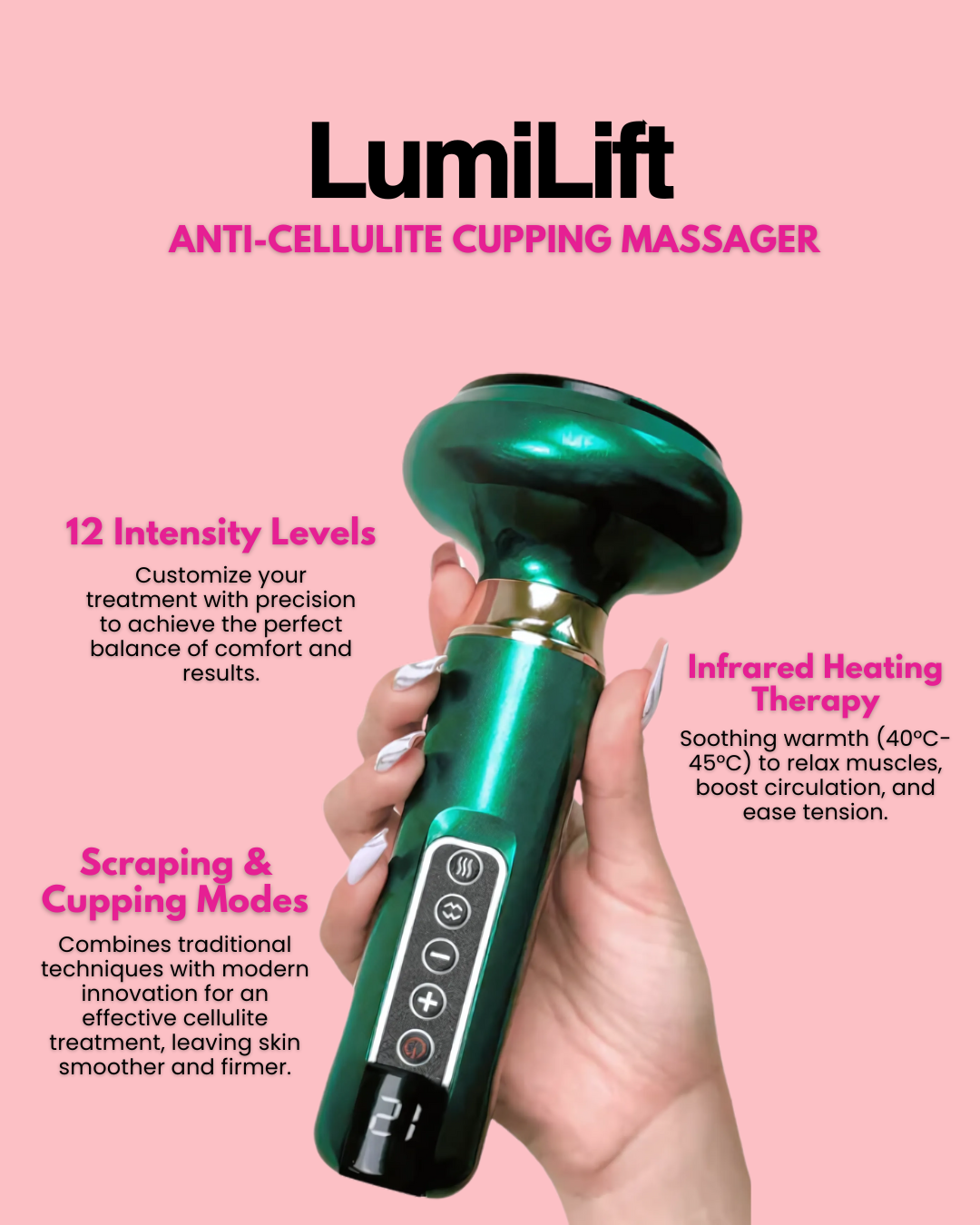 LumiLift™ - Anti-cellulite cupping massager - Primesen