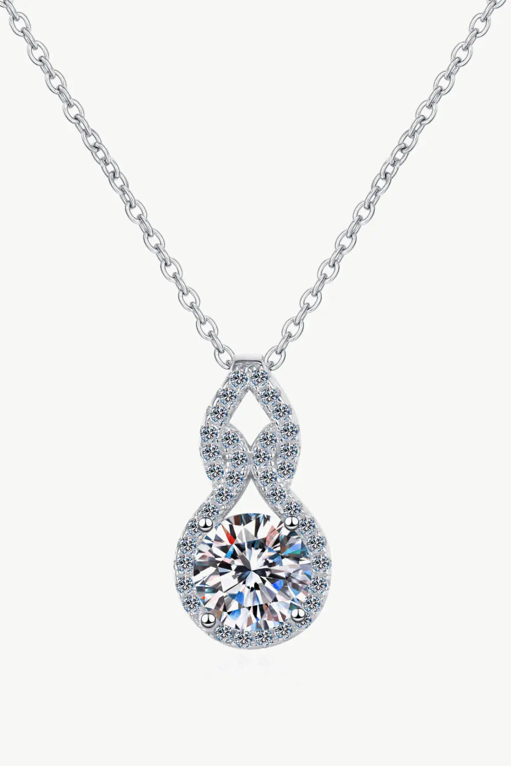 Radiant Charm Moissanite Pendant Necklace - Primesen