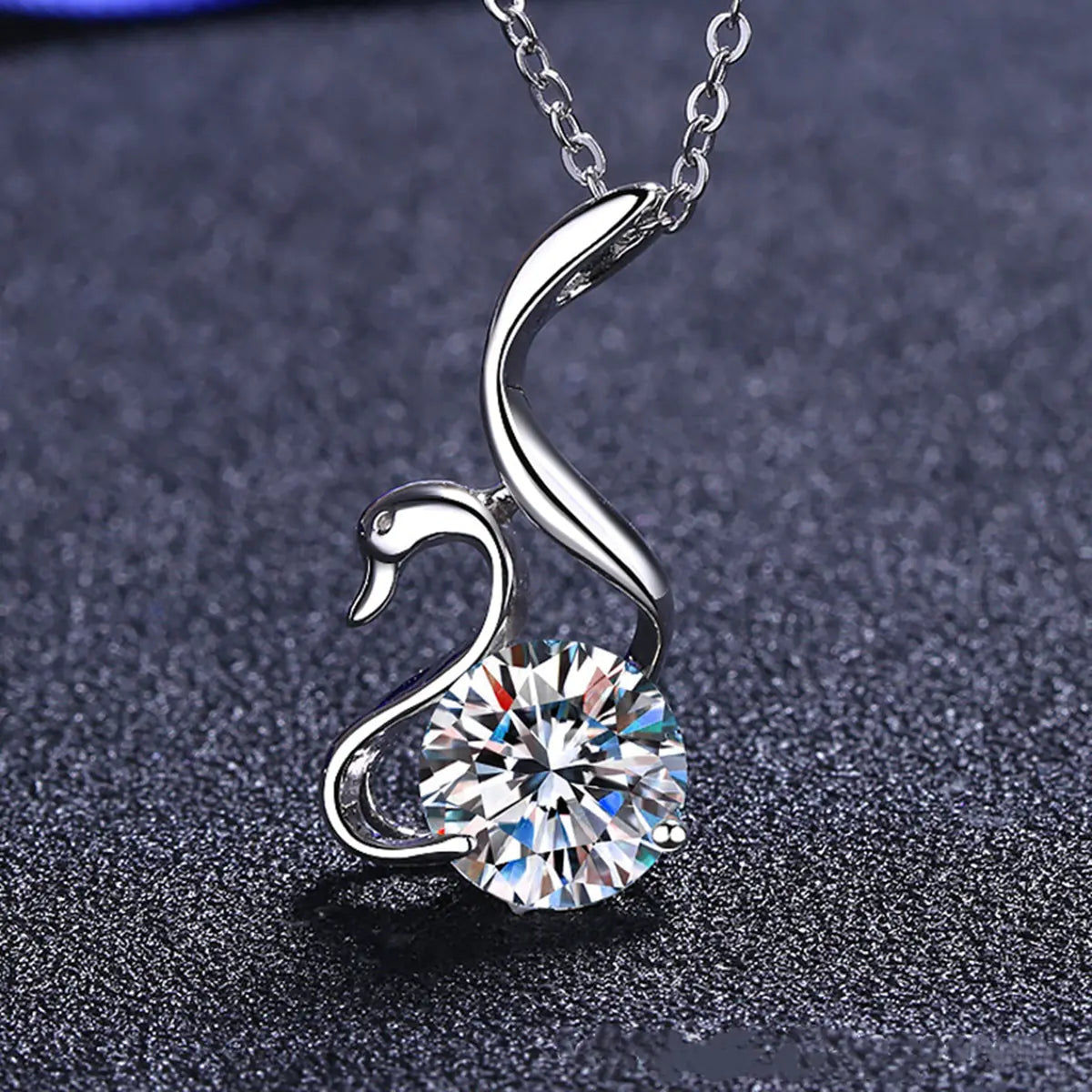 Moissanite Swan Diamond Necklace - Primesen