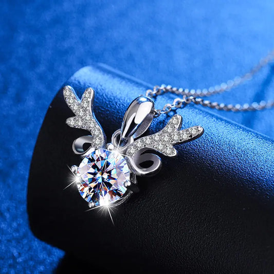 Deer Moissanite Diamond Necklace