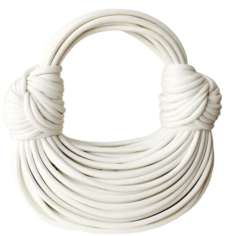 Ophelia Knotted Clutch white