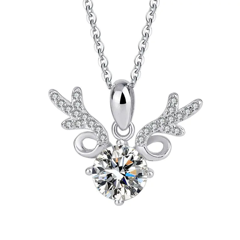 Deer Moissanite Diamond Necklace - Primesen