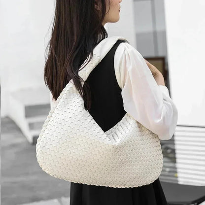 Bella Woven Leather Shoulder Bag - Primesen