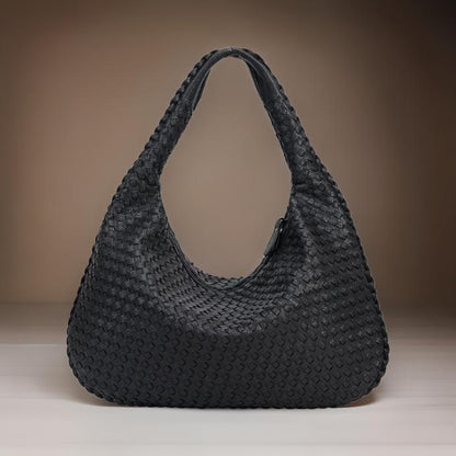 Bella Woven Leather Shoulder Bag - Primesen