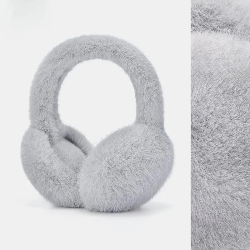 Foldable Ear Muffs - Premium Faux Mink Fur - Primesen