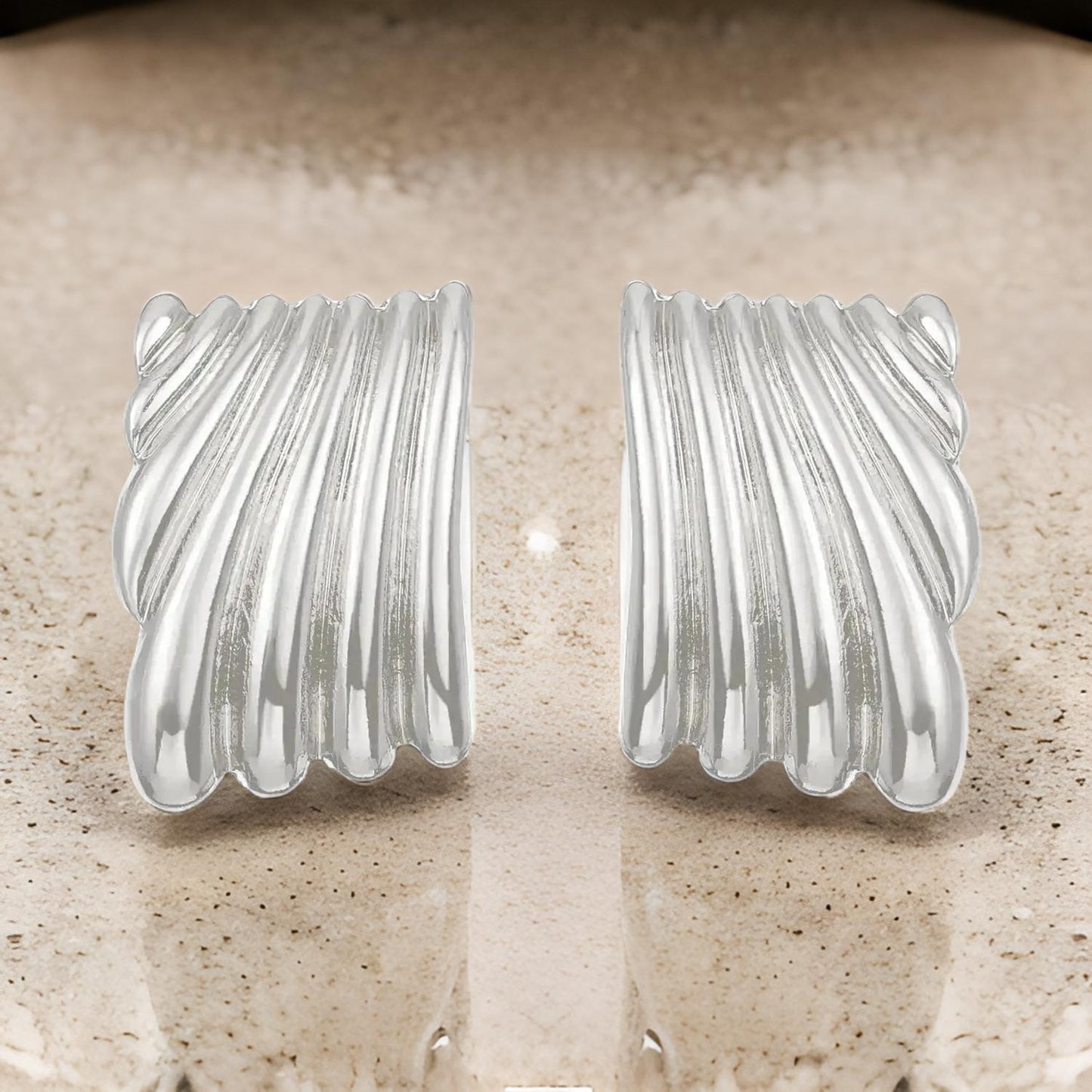 Hailey Ribbed Earrings