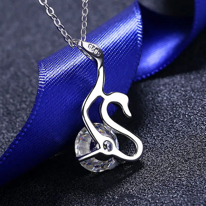 Moissanite Swan Diamond Necklace - Primesen