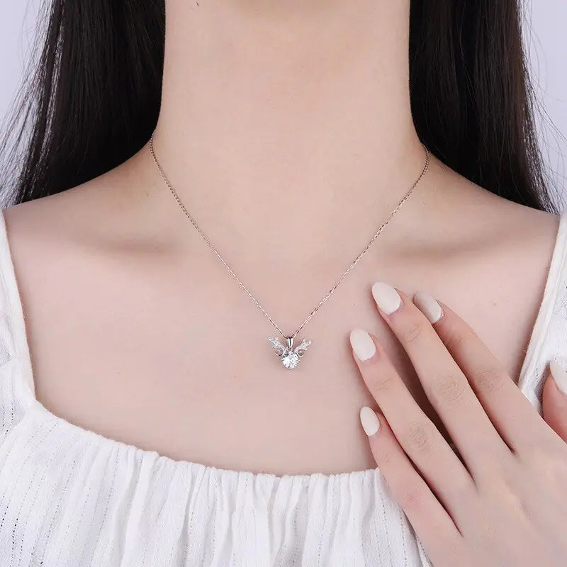 Deer Moissanite Diamond Necklace - Primesen