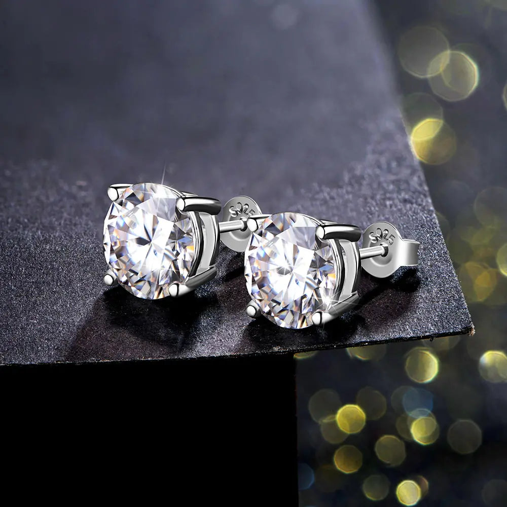 Moissanite Stud Earrings Collection